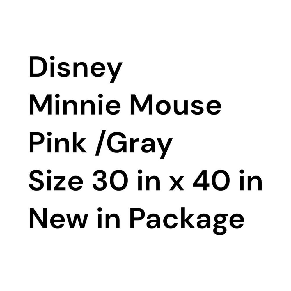 Pink Disney Baby Minnie Mouse Baby Blanket Pink Gray Soft And Cuddly 30”x40” - Picture 6 of 7